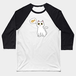 Always Hungry Kitty Baseball T-Shirt